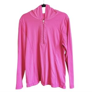 Danskin Now Pink Quarter-Zip Sweatshirt